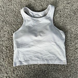 Lululemon ebb to street cropped razorback - Size 6 - Faint Lavender
